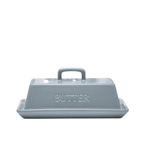 Ceramic Extra Large Butter Dish with Lid