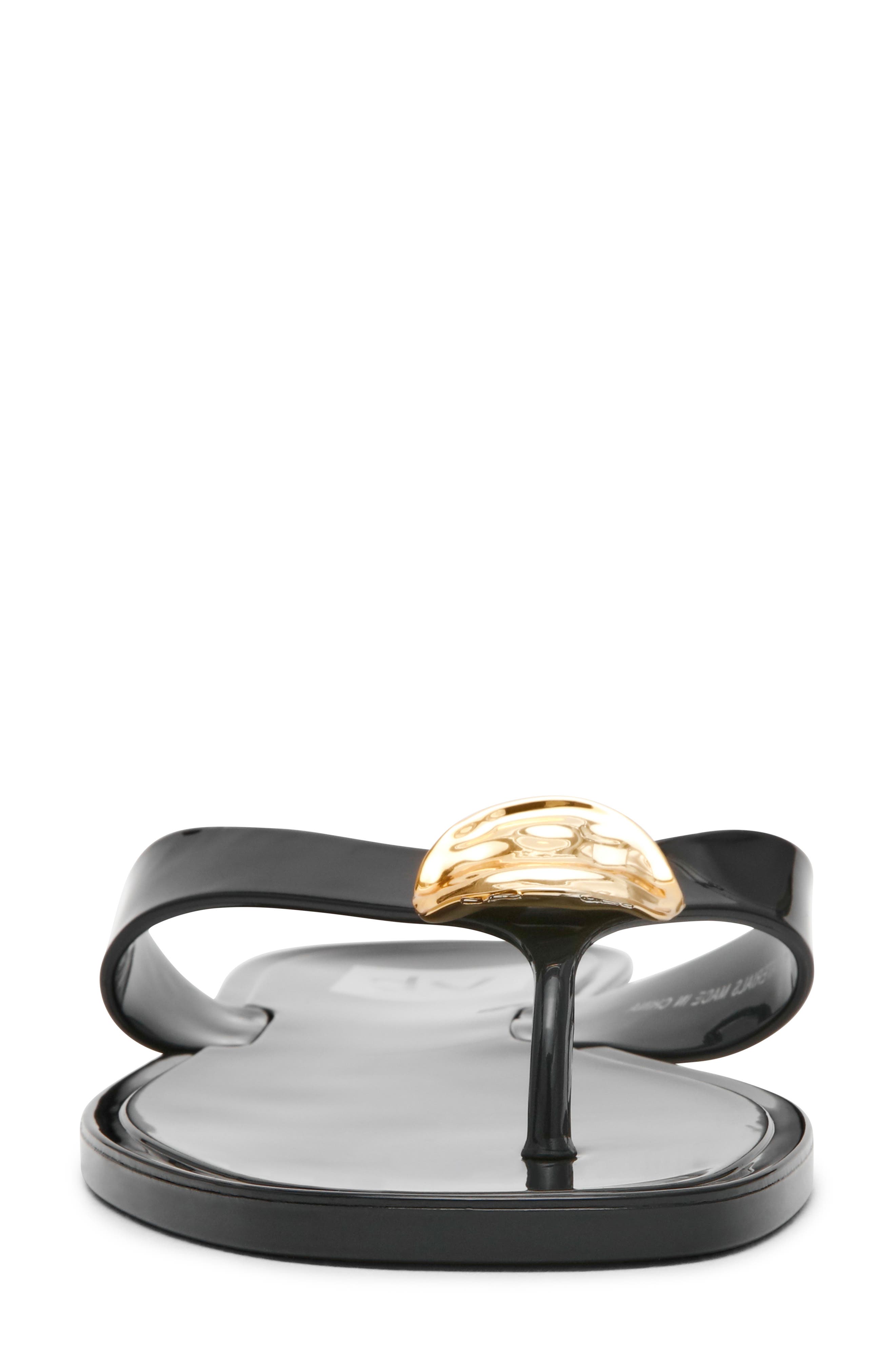 DV by Dolce Vita Jespar Flip Flop Sandal, Alternate, color, Black Shiny