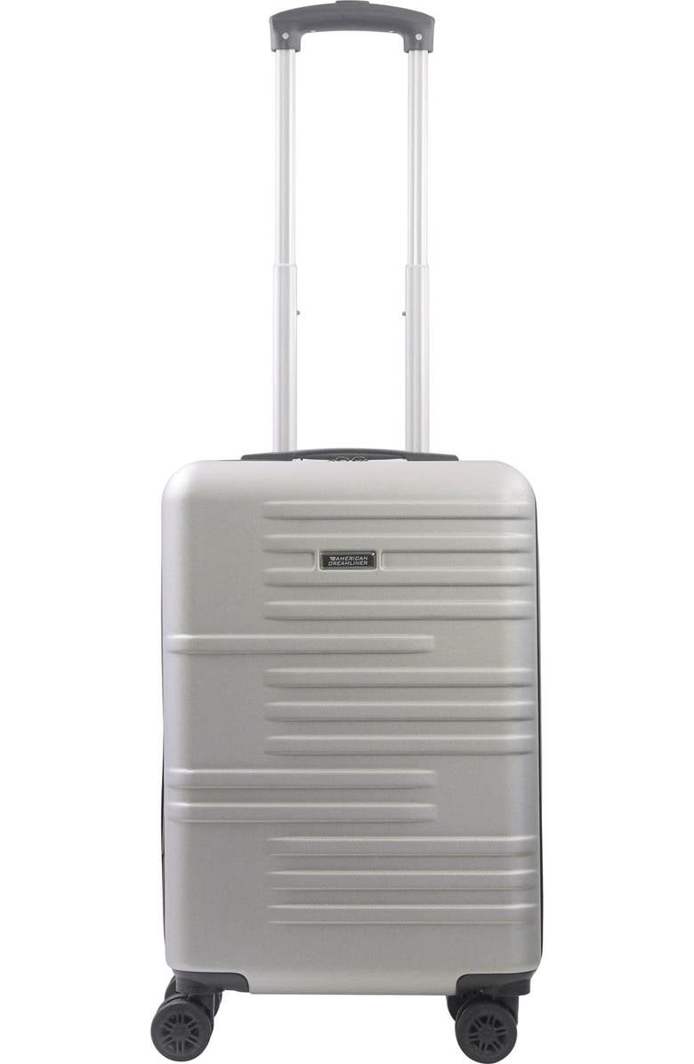 American Dreamliner 22.5" Hardside Carry-On Luggage, Alternate, color, Silver Grey