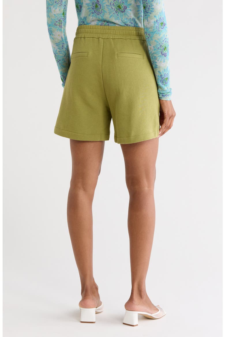 French Terry Shorts, Alternate, color, MANZANILLA