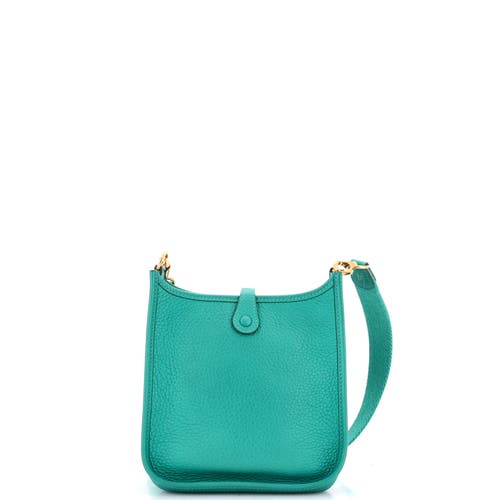 Pre-owned Hermes Hermes Evelyne Bag Gen Iii Clemence Tpm In Green