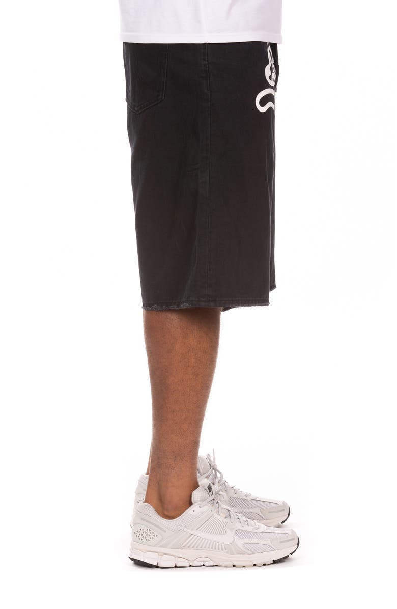 ICECREAM Fenton 5-Pocket Cotton Twill Shorts, Alternate, color, Black