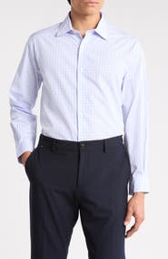 Brooks Brothers Regular Fit Plaid Cotton Dress Shirt