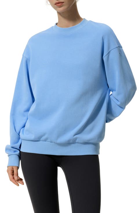 SILKERRY Oversized Porchlight Balance Crew Pullover Sweatshirt