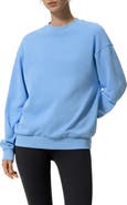 Lilysilk SILKERRY Oversized Porchlight Balance Crew Pullover Sweatshirt