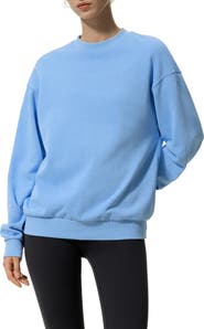 Lilysilk SILKERRY Oversized Porchlight Balance Crew Pullover Sweatshirt