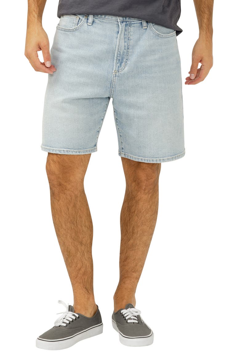 Relaxed Denim Shorts, Main, color, ANTIBES