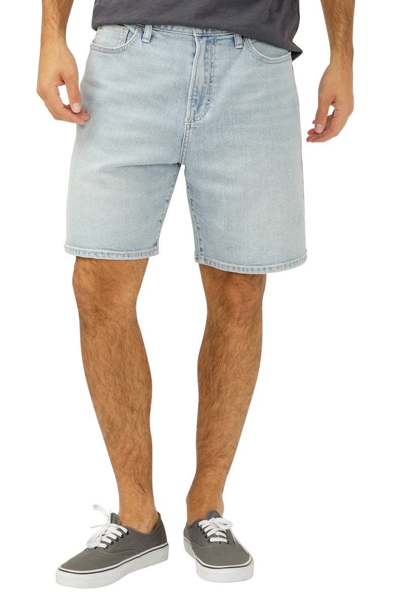 Silver Jeans Co. Relaxed Denim Shorts, Main, color, 