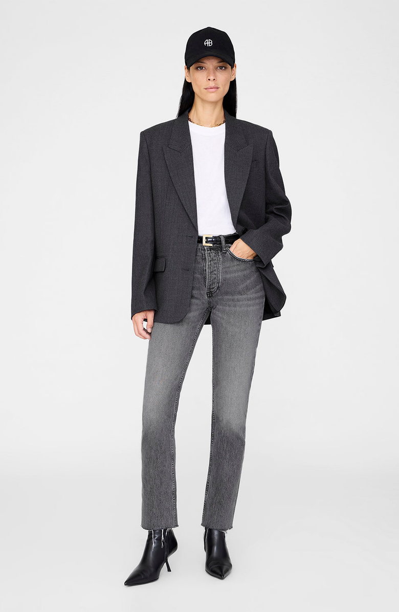 ANINE BING Jeremy Baseball Cap, Alternate, color, Black Denim