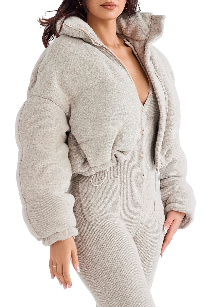 Pascal Knit Crop Puffer Jacket, Main, color, OPAL