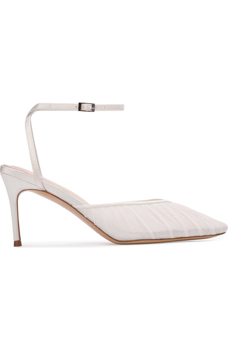 BLACK SUEDE STUDIO Melody 80 Pump, Main, color, White Tulle