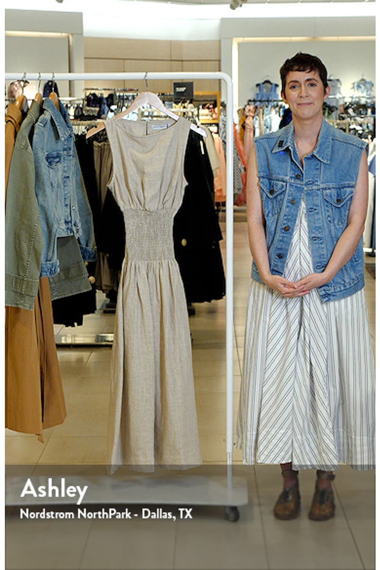 La Canella Linen Midi Dress video
