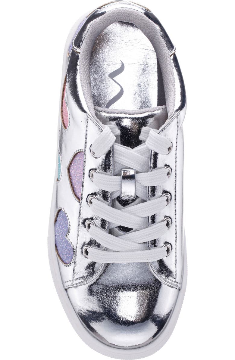Nina Kids' Esti Sneaker, Alternate, color, Silver Metallic