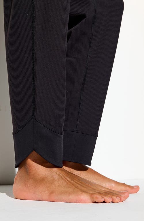 Spiritual Gangster Rowan Rib Pull-on Pants In Black