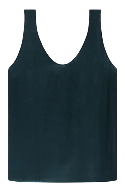Another Tomorrow Tank Blouse In Green