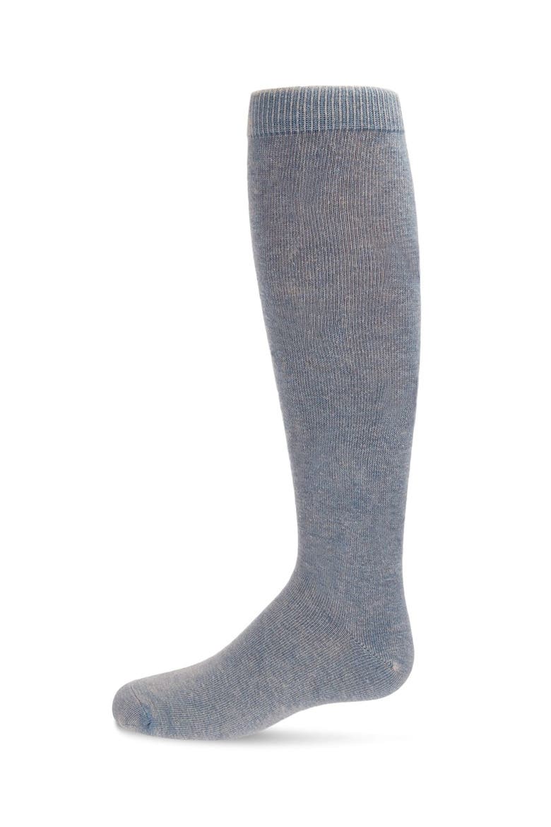 Acid Wash Knee High Socks, Main, color, Blue