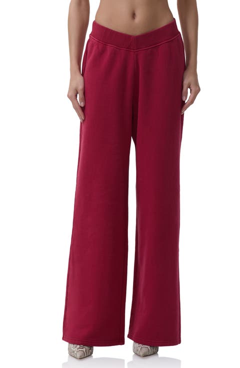 Dustin V-Waist Wide Leg Sweatpants
