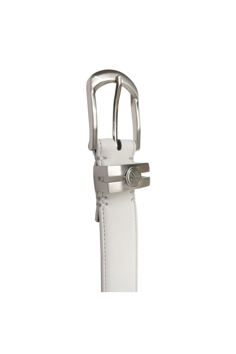 Golf Stretch Comfort Leather Belt Metal Keeper, Alternate, color, White