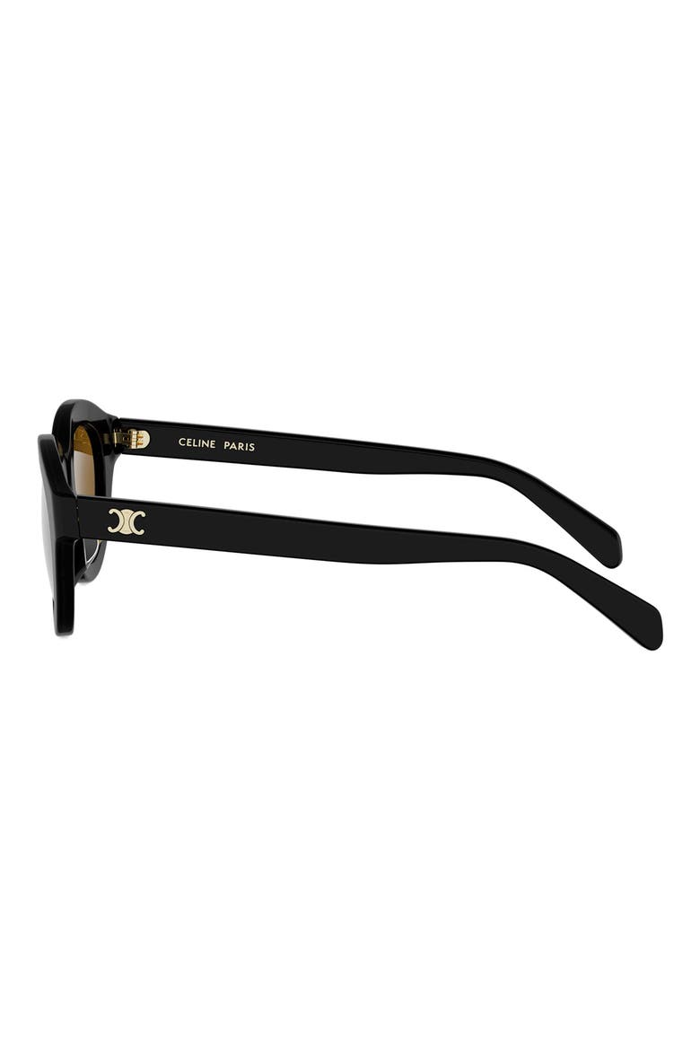 Triomphe 47mm Small Pantos Sunglasses, Alternate, color, SHINY BLACK / ROVIEX