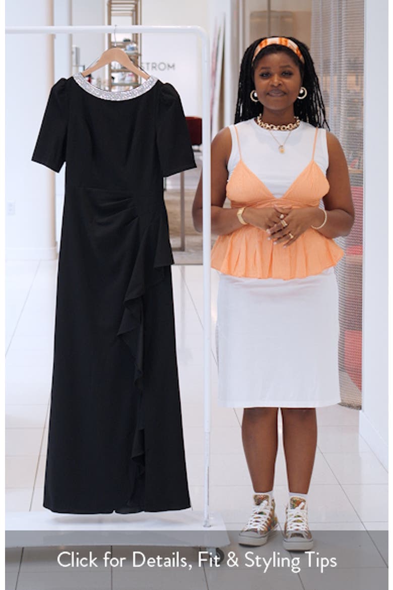 Embellished Neck A-Line Gown video