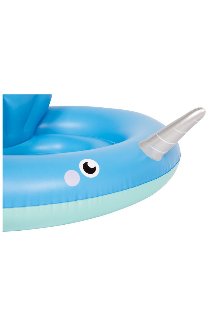 Baby Narwhal Float, Alternate, color, BLUE