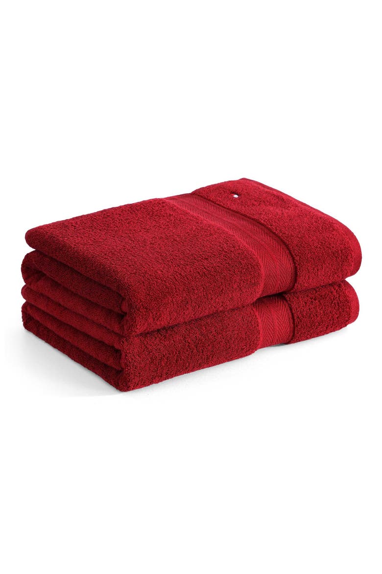 Modern American Terry 6-Piece Towel Set, Main, color, MEDIUM / DARK RED