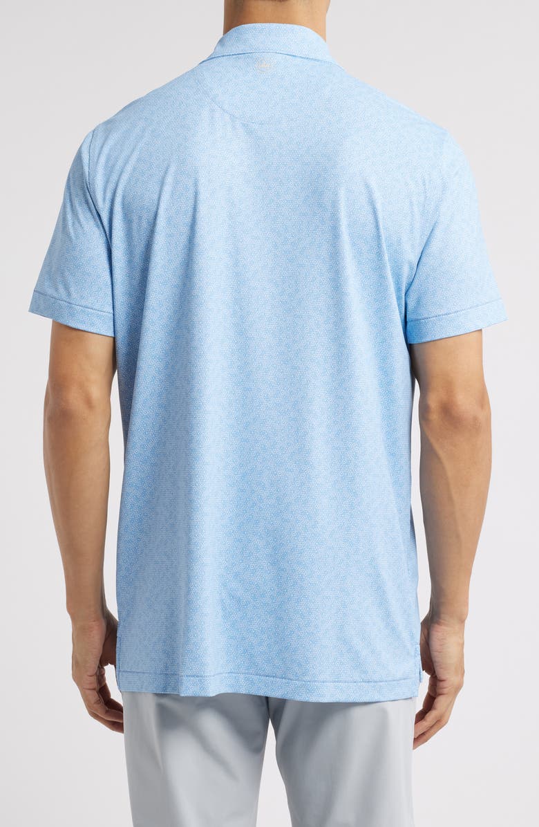 Peter Millar Crown Crafted Avenue Wheel Print Performance Polo, Alternate, color, Angelite