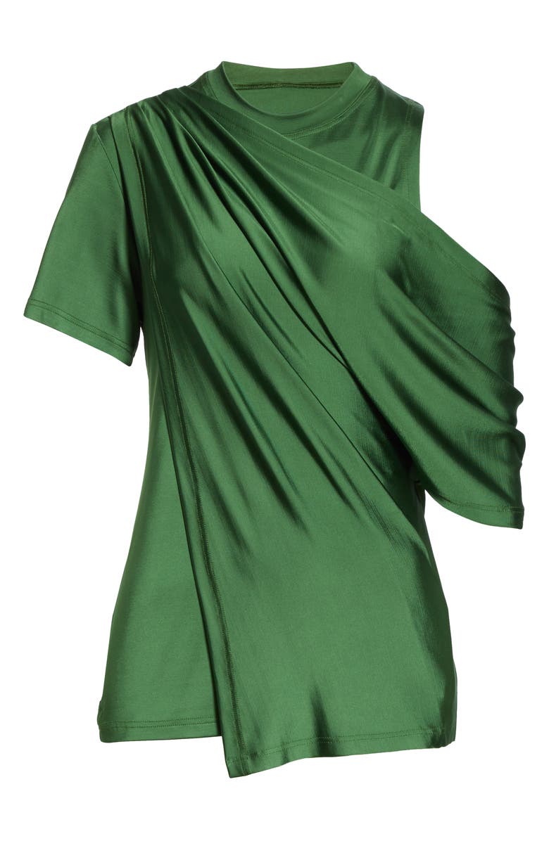 MONSE Draped Cold Shoulder Jersey Top, Alternate, color,