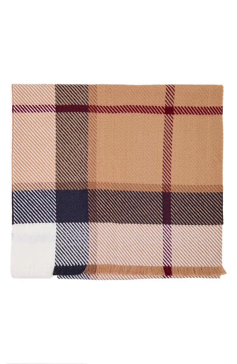 Barbour Blair Tartan Scarf, Alternate, color, Hessian Tartan