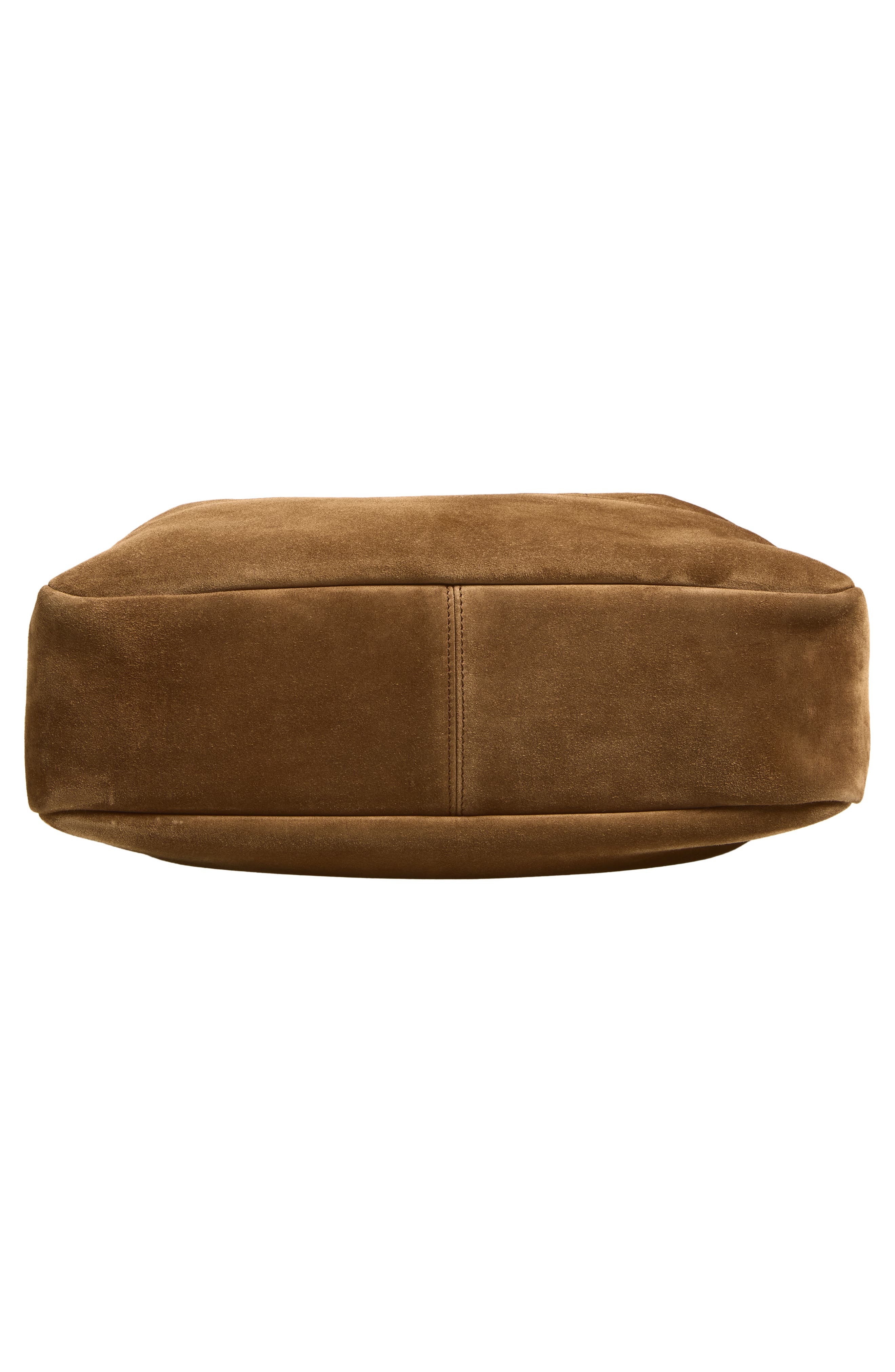 Jamie Small Suede Shopper, Alternate, color, CARAMEL COGNAC