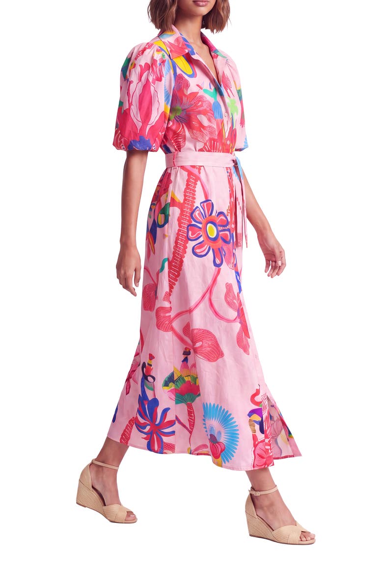 Janeli Midi Shirtdress, Alternate, color, MULTI PRINT