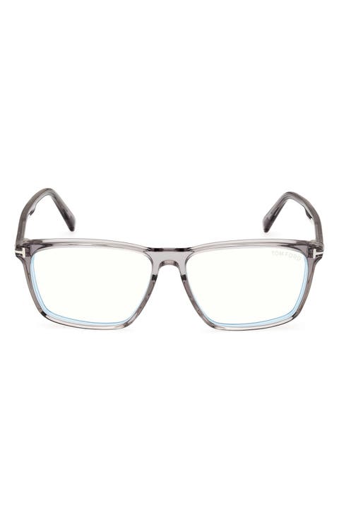 56mm Square Blue Light Blocking Glasses