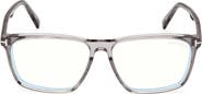 TOM FORD 56mm Square Blue Light Blocking Glasses