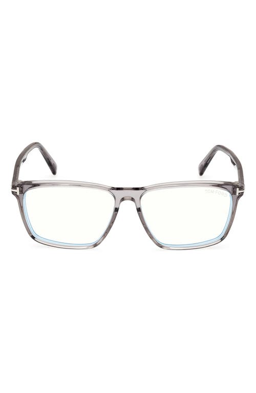 Tom Ford 56mm Square Blue Light Blocking Glasses