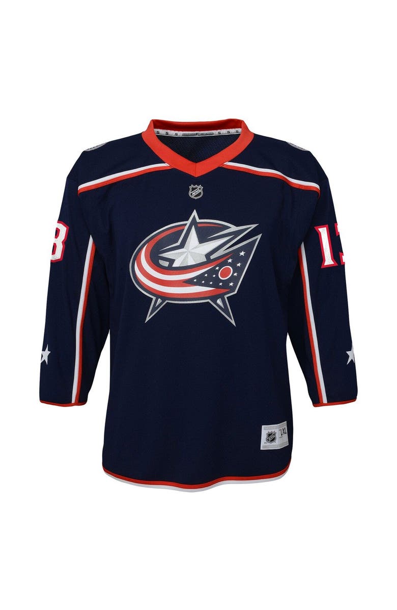 Outerstuff Youth Johnny Gaudreau Navy Columbus Blue Jackets Replica Player Jersey, Alternate, color, Navy