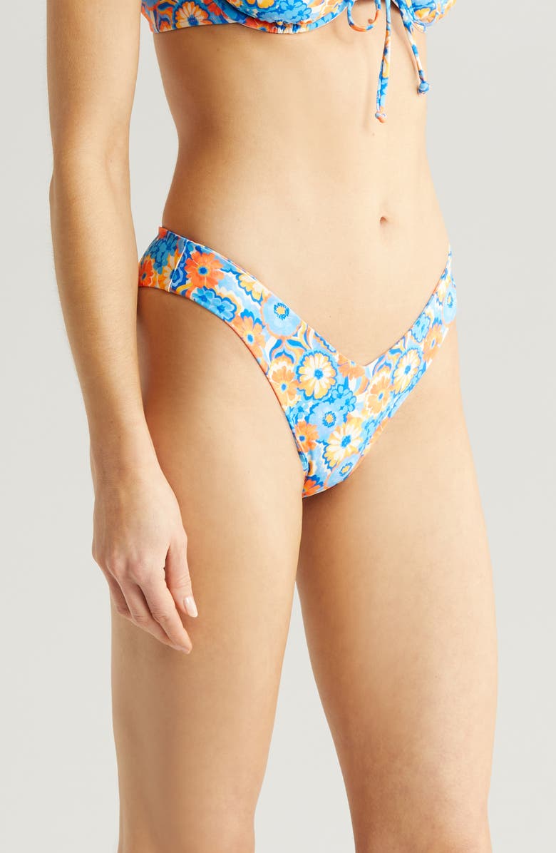 Kulani Kinis V-Cut Bikini Bottoms, Alternate, color, Havana Heat