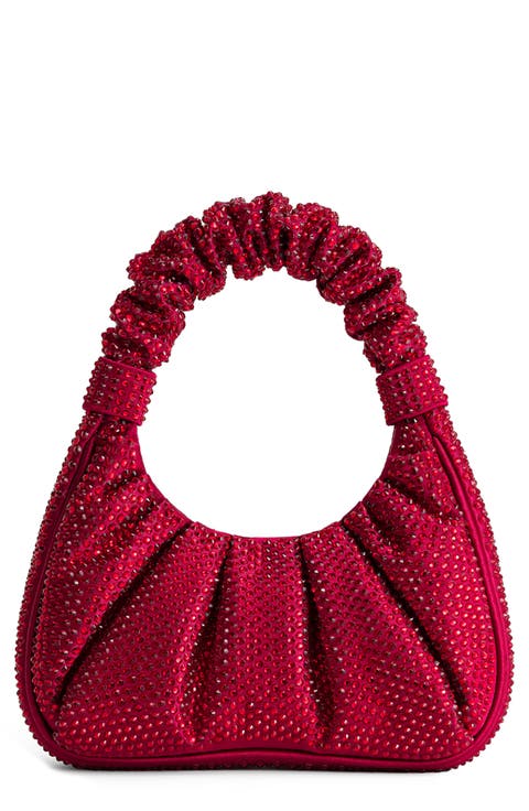 Gabbi Rhinestone Ruched Hobo