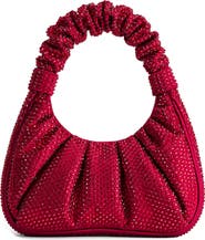 JW PEI Gabbi Rhinestone Ruched Hobo