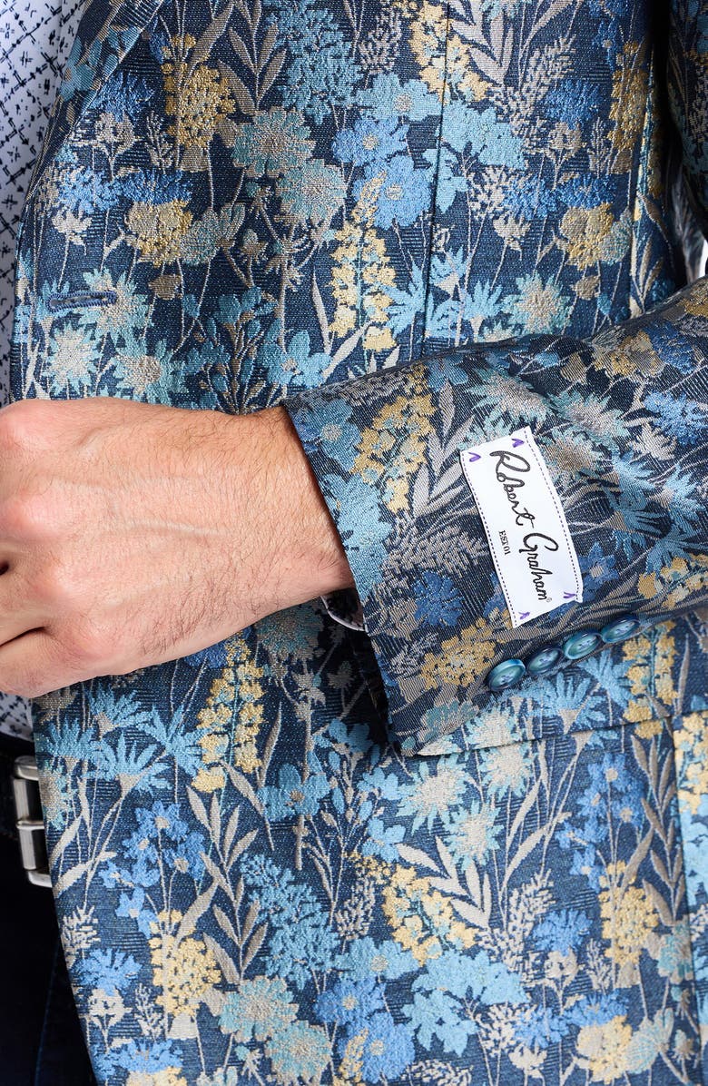 Robert Graham Radford Tailored Fit Floral Jacquard Sport Coat, Alternate, color, Multi