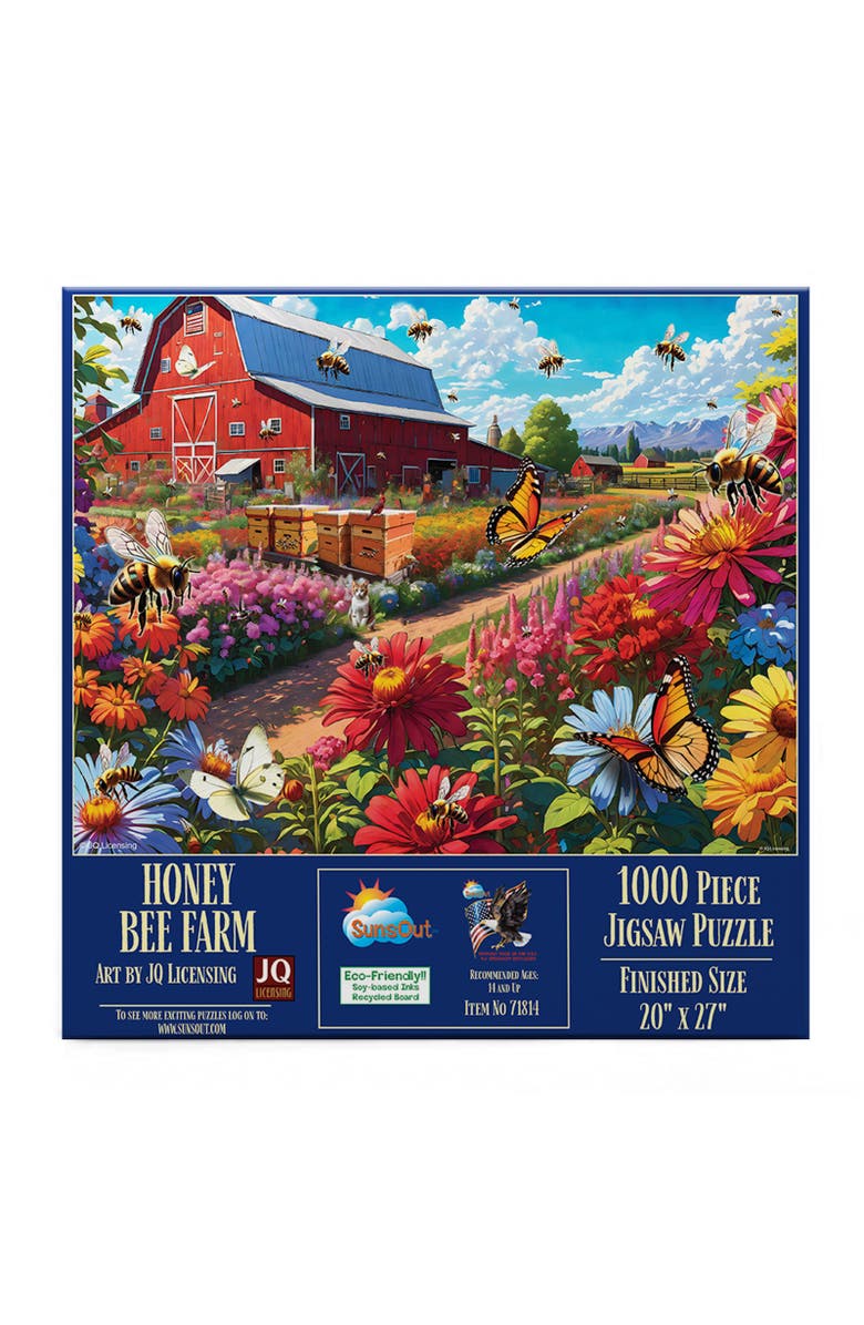 Sunsout Honey Bee Farm 1000 piece Jigsaw Puzzle for Adults, Alternate, color, Multicolor