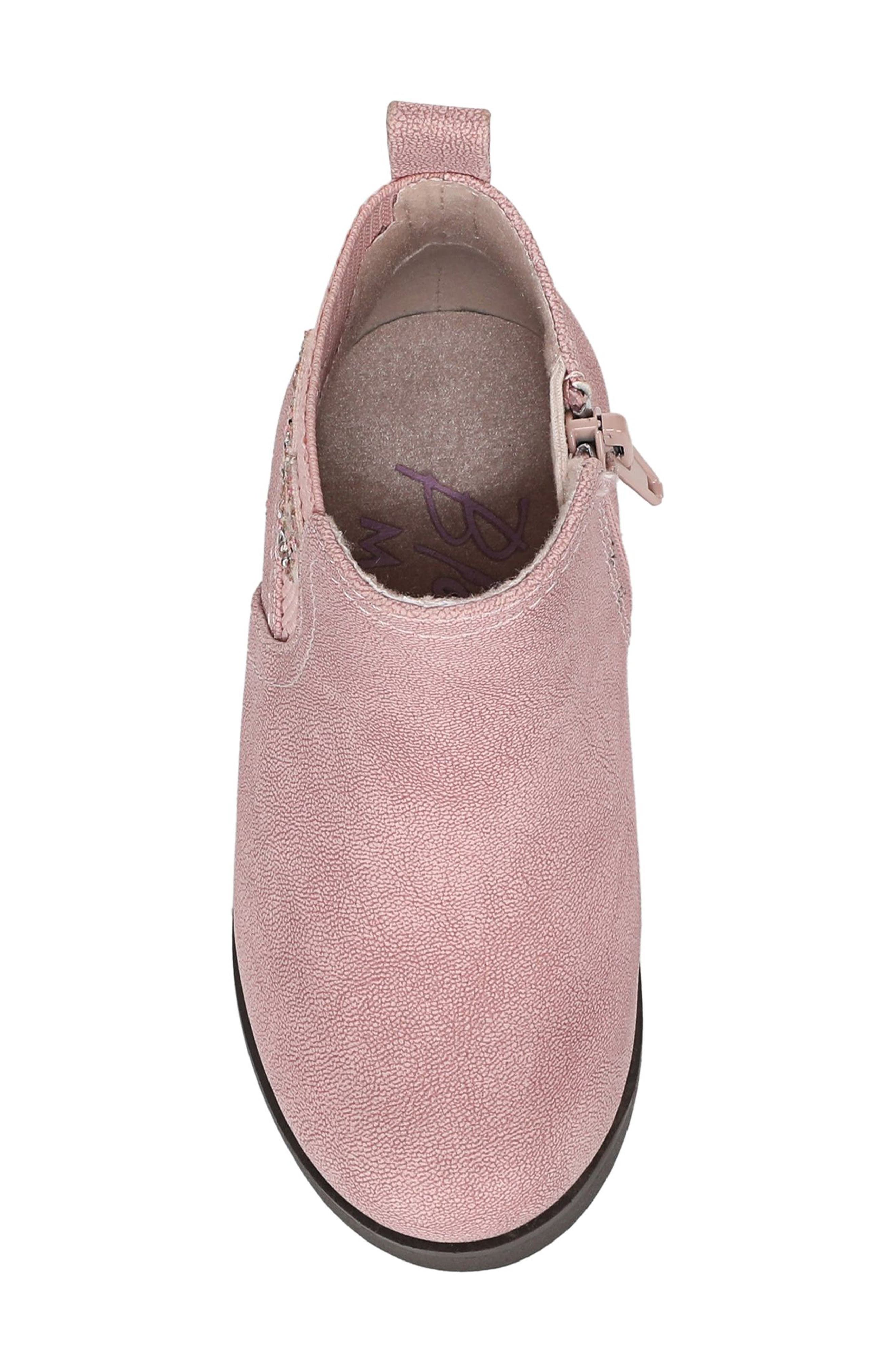 Kids' Sander Faux Leather Bootie, Alternate, color, PINK FAUX LEATHER