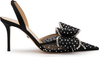 Le Cadeau Bow Pointed Toe Slingback Pump