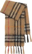 Burberry Giant Check Mohair Blend Scarf