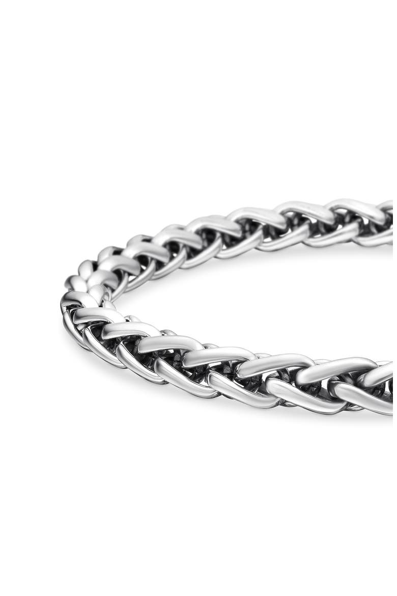 Wheat Chain Bracelet, 6mm, Alternate, color, STERLING SILVER