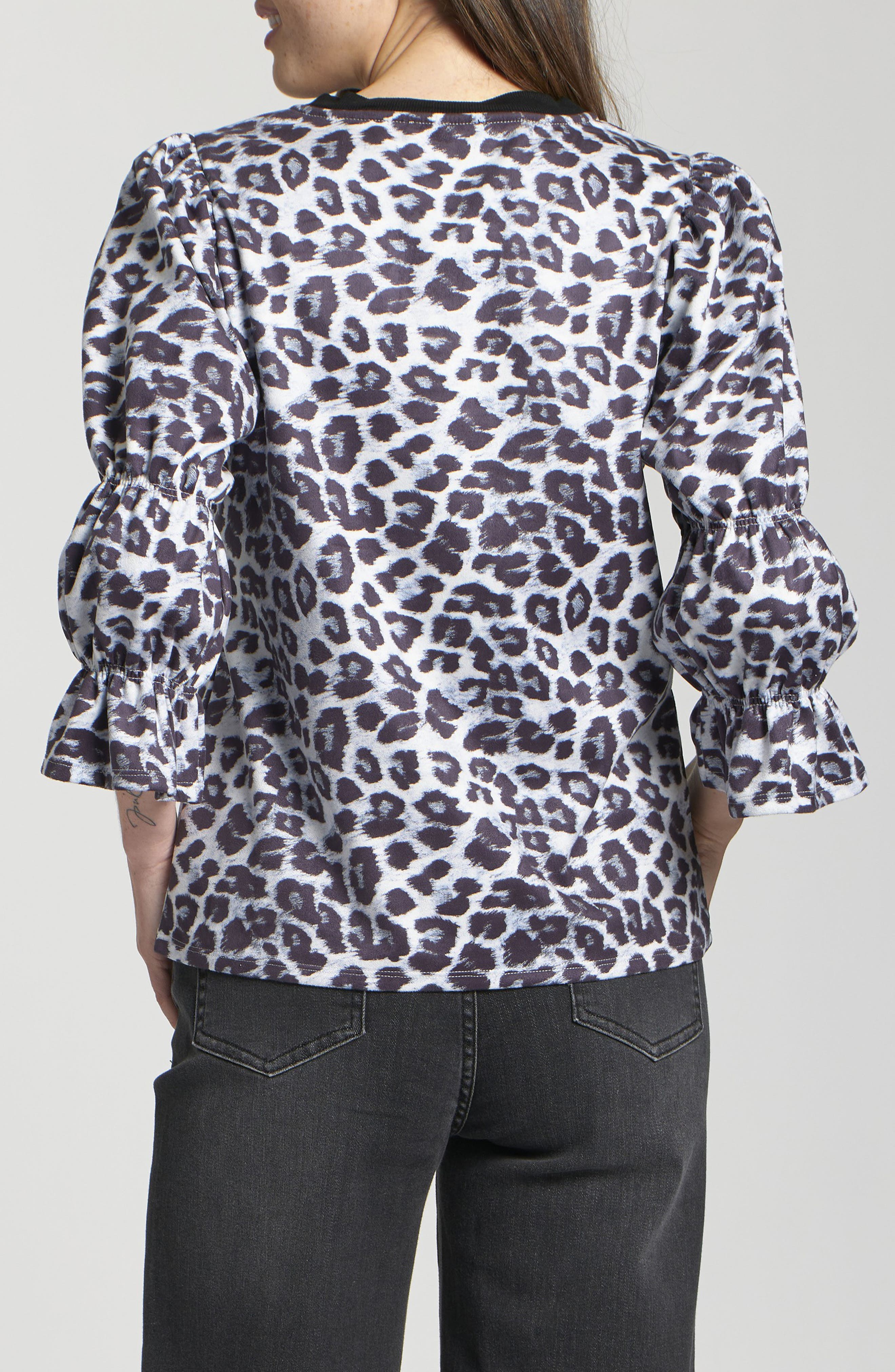 Geo Print V-Neck Shirt - image 2