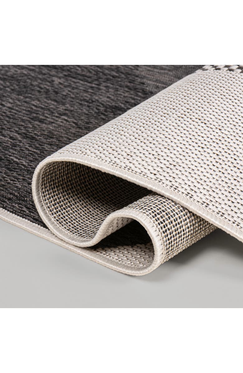 JONATHAN Y Zia Modern Geometric Organic Shapes Indoor/Outdoor Area Rug, Alternate, color, Cream/Black