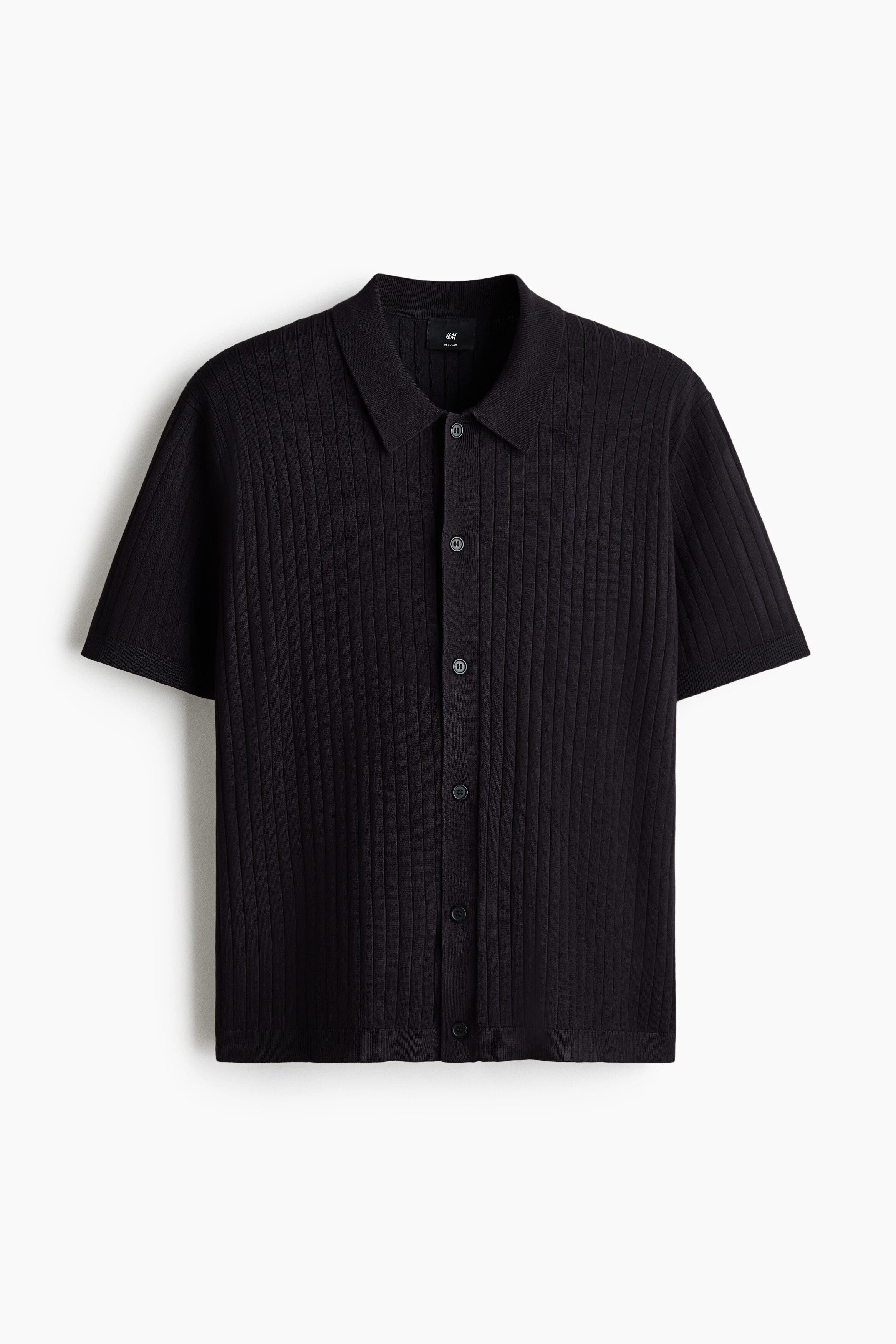 Regular Fit Rib-knit Shirt - image 5
