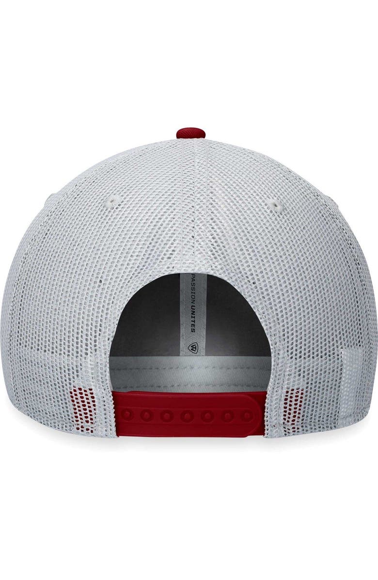 TOP OF THE WORLD Men's Top of the World Gray/Maroon Arizona State Sun Devils Aurora Trucker Adjustable Hat, Alternate, color, Gray