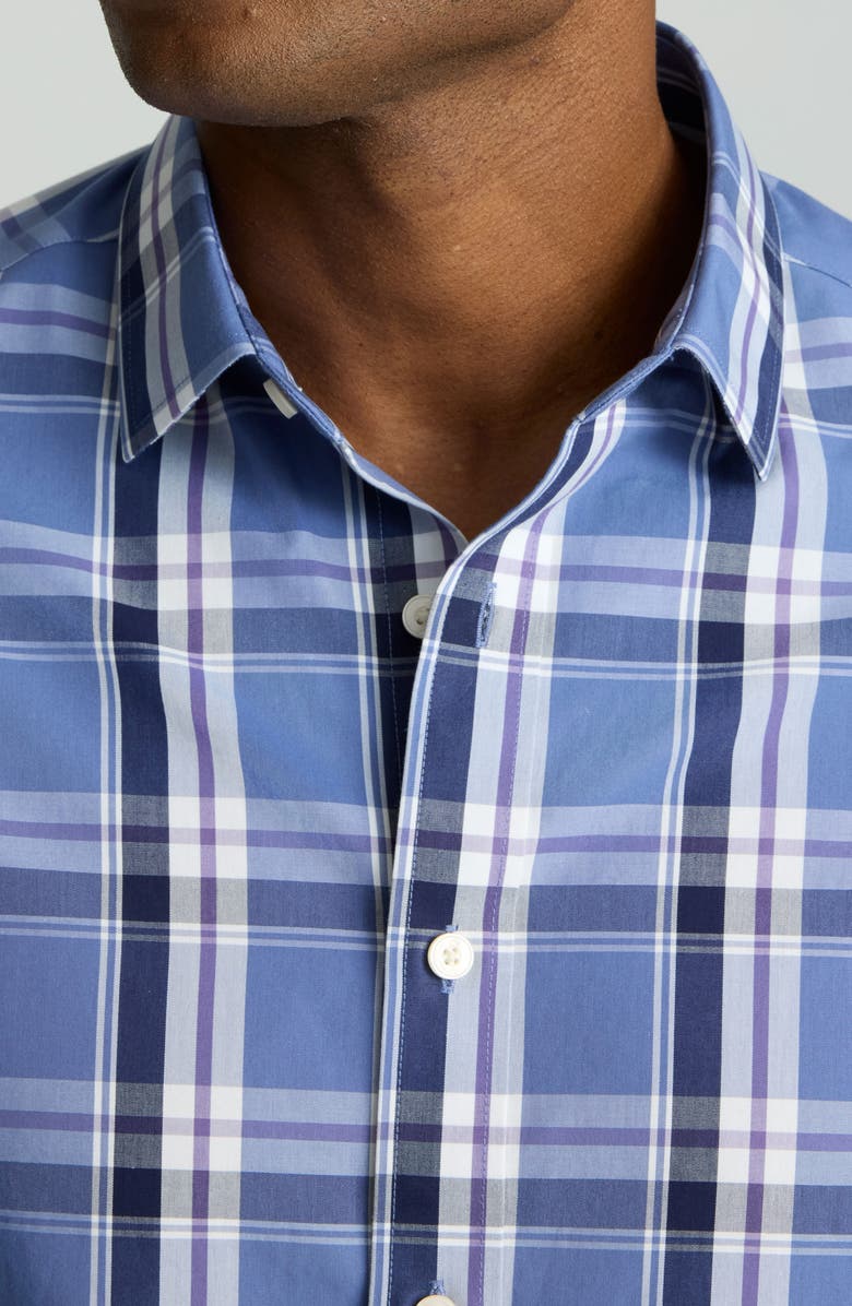 UNTUCKit Bosca Plaid Wrinkle Free Cotton Button-Up Shirt, Alternate, color,