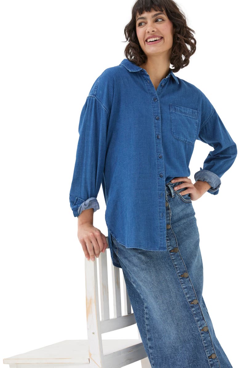 FatFace Women's Carolin Denim Shirt, Main, color,